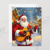 „Weihnachtliche Harmonie“ Feiertagspostkarte (Vorne/Hinten)