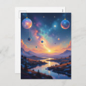 „Weihnachtliche Harmonie“ Feiertagspostkarte (Vorne/Hinten)