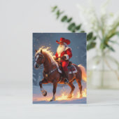 „Weihnachtliche Harmonie“ Feiertagspostkarte (Stehend Vorderseite)