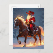 „Weihnachtliche Harmonie“ Feiertagspostkarte (Vorne/Hinten)