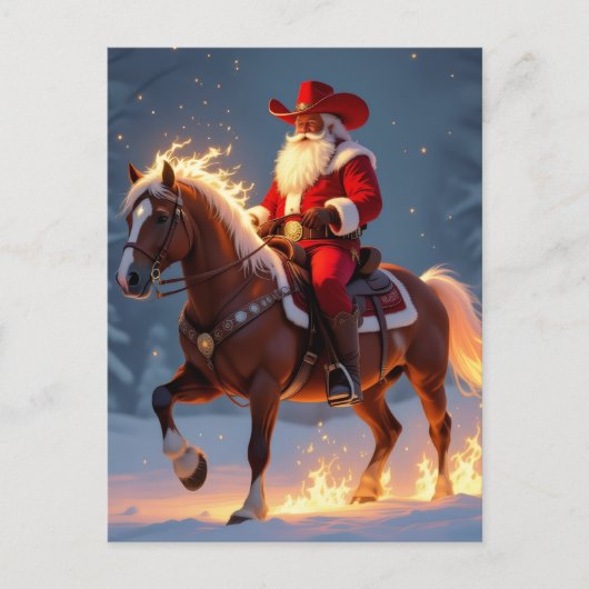 „Weihnachtliche Harmonie“ Feiertagspostkarte (Vorderseite)