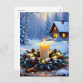 „Weihnachtliche Harmonie“ Feiertagspostkarte (Vorne/Hinten)