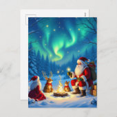 „Weihnachtliche Harmonie“ Feiertagspostkarte (Vorne/Hinten)