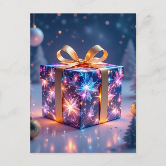 „Weihnachtliche Harmonie“ Feiertagspostkarte (Vorderseite)