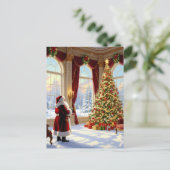 „Weihnachtliche Harmonie“ Feiertagspostkarte (Stehend Vorderseite)