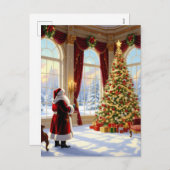 „Weihnachtliche Harmonie“ Feiertagspostkarte (Vorne/Hinten)