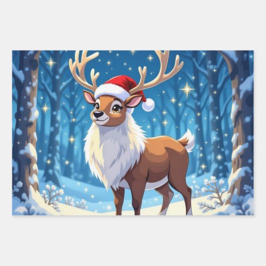 „Weihnachtliche Harmonie“ Geschenkpapier Set (Vorderseite 2)