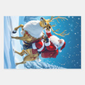 „Weihnachtliche Harmonie“ Geschenkpapier Set (Vorderseite)