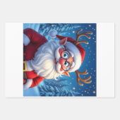 „Weihnachtliche Harmonie“ Geschenkpapier Set (Vorderseite)