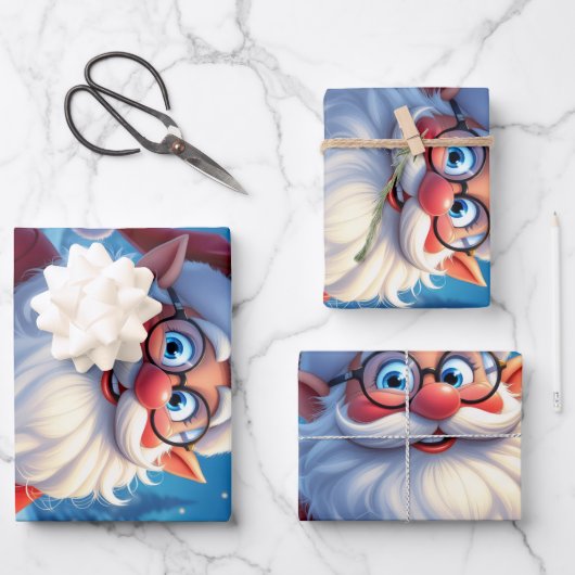 „Weihnachtliche Harmonie“ Geschenkpapier Set (Vorderseite)