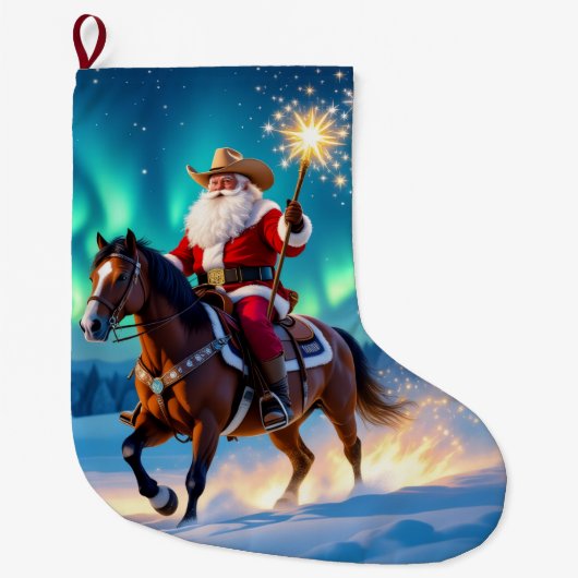 „Weihnachtliche Harmonie“ Großer Weihnachtsstrumpf (Vorderseite)