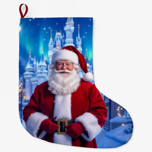 „Weihnachtliche Harmonie“ Großer Weihnachtsstrumpf (Vorderseite)