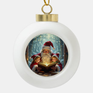 „Weihnachtliche Harmonie“ Keramik Kugel-Ornament