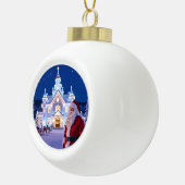 „Weihnachtliche Harmonie“ Keramik Kugel-Ornament (Rechts)