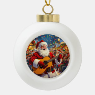 „Weihnachtliche Harmonie“ Keramik Kugel-Ornament