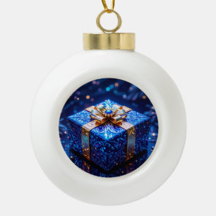 „Weihnachtliche Harmonie“ Keramik Kugel-Ornament