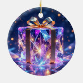 „Weihnachtliche Harmonie“ Keramik Ornament (Hinten)