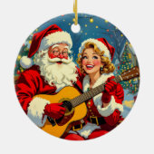 „Weihnachtliche Harmonie“ Keramik Ornament (Hinten)