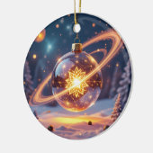 „Weihnachtliche Harmonie“ Keramik Ornament (Links)