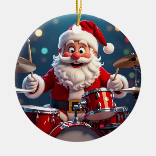 „Weihnachtliche Harmonie“ Keramik Ornament (Vorne)