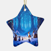 „Weihnachtliche Harmonie“ Keramik Ornament (Links)