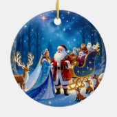 „Weihnachtliche Harmonie“ Keramik Ornament (Hinten)