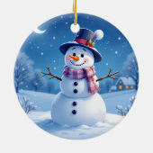 „Weihnachtliche Harmonie“ Keramik Ornament (Hinten)