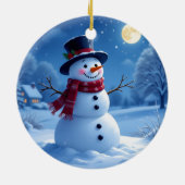 „Weihnachtliche Harmonie“ Keramik Ornament (Hinten)