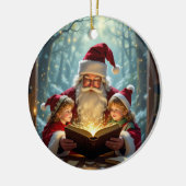 „Weihnachtliche Harmonie“ Keramik Ornament (Links)