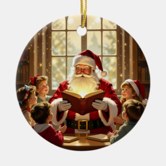 „Weihnachtliche Harmonie“ Keramik Ornament (Vorne)