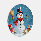 „Weihnachtliche Harmonie“ Keramik Ornament (Rechts)