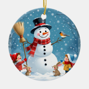 „Weihnachtliche Harmonie“ Keramik Ornament