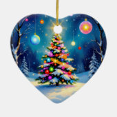 „Weihnachtliche Harmonie“ Keramik Ornament (Hinten)