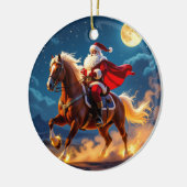 „Weihnachtliche Harmonie“ Keramik Ornament (Links)