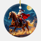 „Weihnachtliche Harmonie“ Keramik Ornament (Hinten)