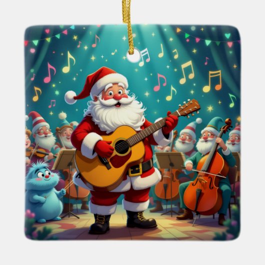 „Weihnachtliche Harmonie“ Keramikornament (Vorderseite)