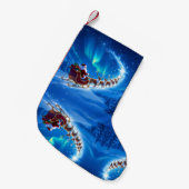 „Weihnachtliche Harmonie“ Kleiner Weihnachtsstrumpf (Vorderansicht (hängend))