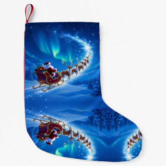 „Weihnachtliche Harmonie“ Kleiner Weihnachtsstrumpf (Vorderseite)