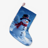 „Weihnachtliche Harmonie“ Kleiner Weihnachtsstrumpf (Vorderansicht (hängend))