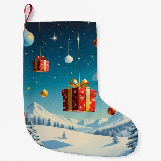 „Weihnachtliche Harmonie“ Kleiner Weihnachtsstrumpf (Vorderseite)