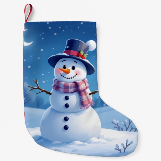 „Weihnachtliche Harmonie“ Kleiner Weihnachtsstrumpf (Vorderseite)