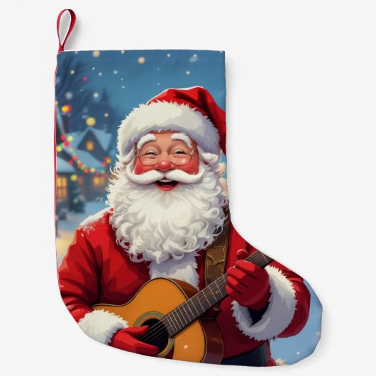 „Weihnachtliche Harmonie“ Kleiner Weihnachtsstrumpf (Vorderseite)