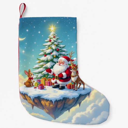 „Weihnachtliche Harmonie“ Kleiner Weihnachtsstrumpf (Vorderseite)