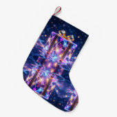 „Weihnachtliche Harmonie“ Kleiner Weihnachtsstrumpf (Vorderansicht (hängend))