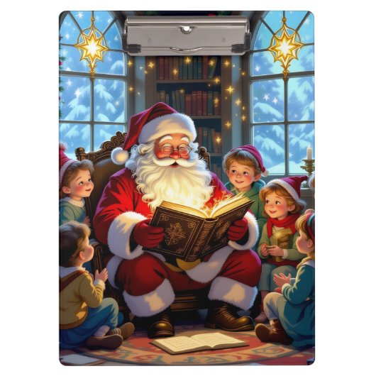 „Weihnachtliche Harmonie“ Klemmbrett (Vorderseite)