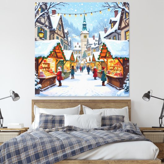 „Weihnachtliche Harmonie“ Leinwanddruck (Insitu (Schlafzimmer))