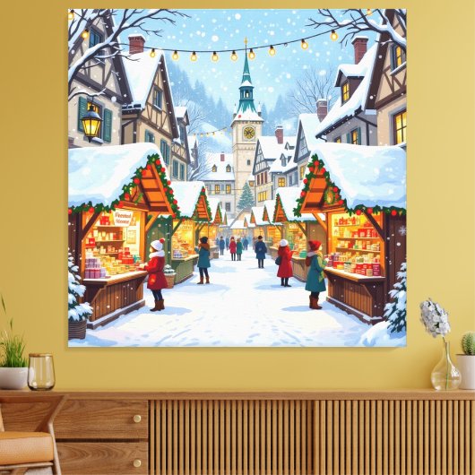 „Weihnachtliche Harmonie“ Leinwanddruck (Insitu (Wohnzimmer))