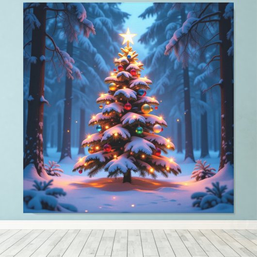 „Weihnachtliche Harmonie“ Leinwanddruck (Insitu (Holzboden))