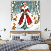 „Weihnachtliche Harmonie“ Leinwanddruck (Insitu (Schlafzimmer))