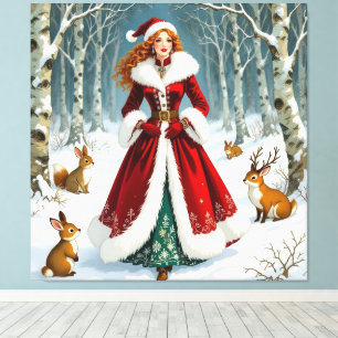 „Weihnachtliche Harmonie“ Leinwanddruck